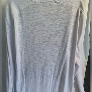 Ladies White Henley Top Size XL $8